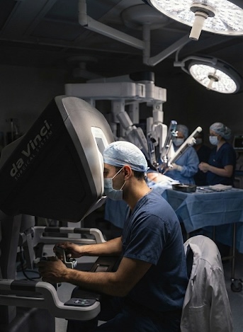 Utilizando Da Vinci Surgical Machine